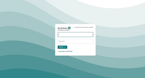 Startseite des e-Procurement-Systems mit anpassbarem HTML-Code und integrierbaren Bildern und Videos