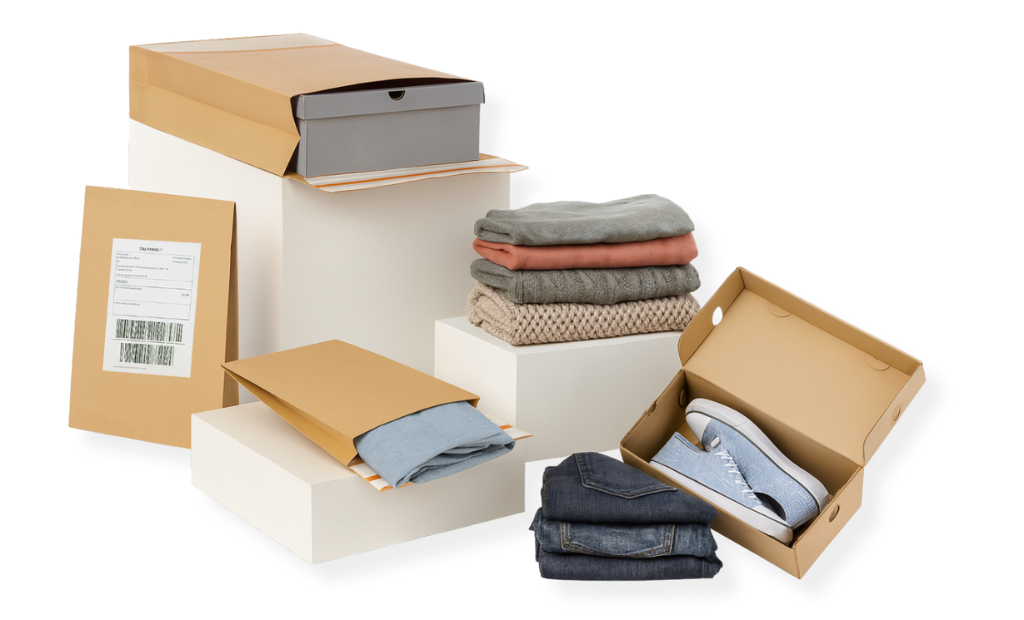 E-Commerce-Taschen in verschiedenen Formaten